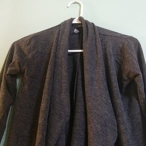 Dark Gray Woven Cardigan DKNY